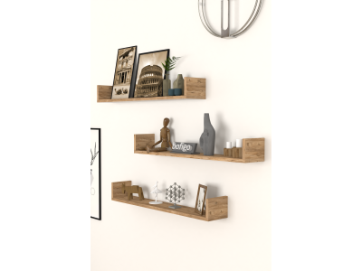 Полица комплект 3 броя FLYIONG SHELF 90 PINE (бор)